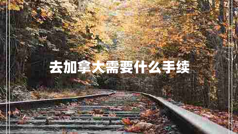 去加拿大需要什么手续