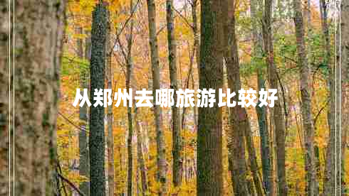 从郑州去哪旅游比较好