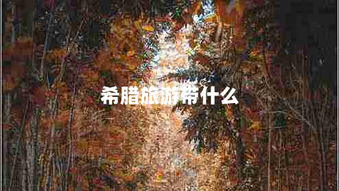 希腊旅游带什么
