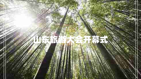 山东旅游大会开幕式