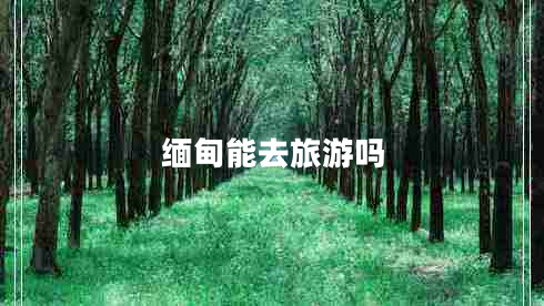 缅甸能去旅游吗