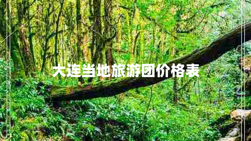 大连当地旅游团价格表