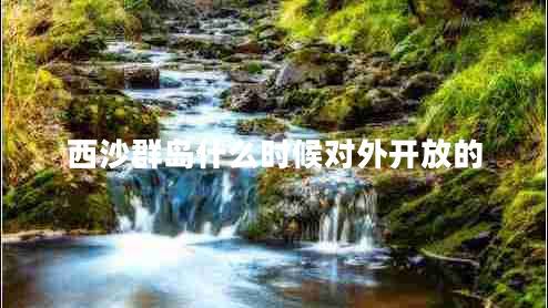 西沙群岛什么时候对外开放的