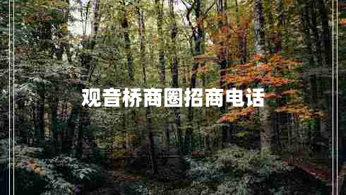 观音桥商圈招商电话