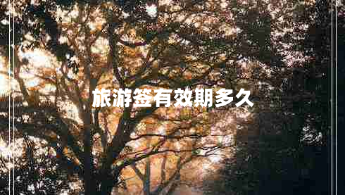旅游签有效期多久