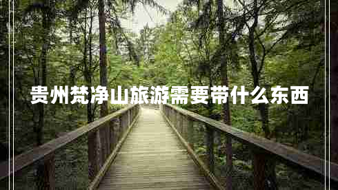 贵州梵净山旅游需要带什么东西