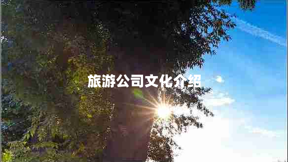 旅游公司文化介绍