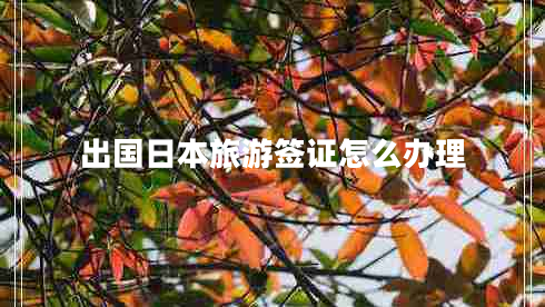 出国日本旅游签证怎么办理