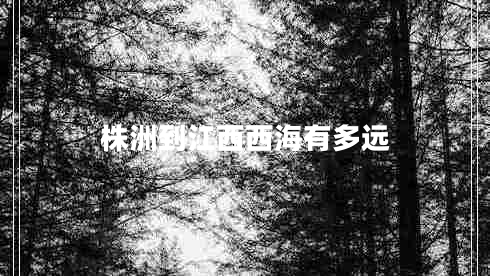 株洲到江西西海有多远