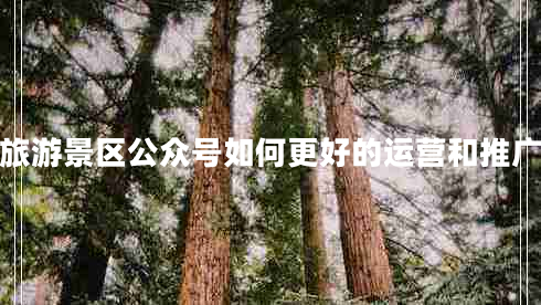 旅游景区公众号如何更好的运营和推广