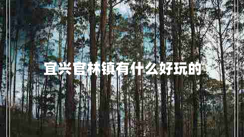 宜兴官林镇有什么好玩的