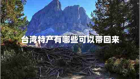 台湾特产有哪些可以带回来