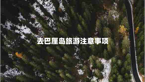 去巴厘岛旅游注意事项
