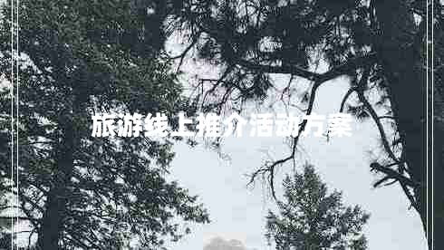 旅游线上推介活动方案