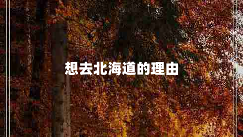 想去北海道的理由