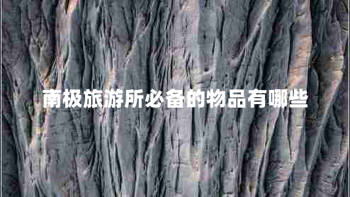 南极旅游所必备的物品有哪些