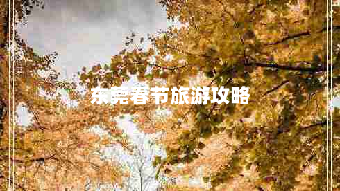 东莞春节旅游攻略