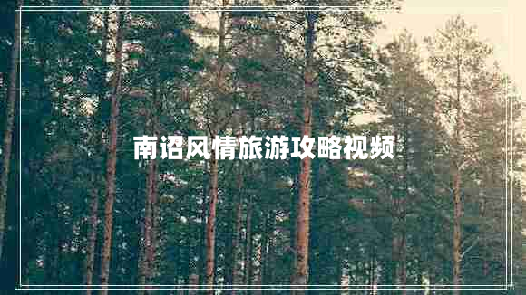 南诏风情旅游攻略视频