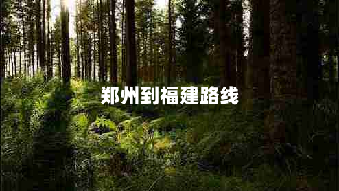 郑州到福建路线