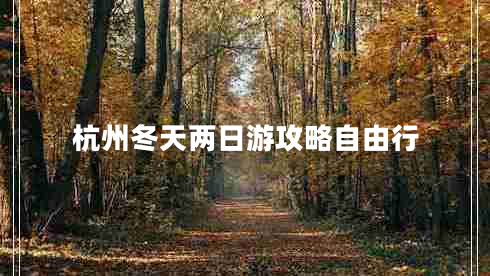 杭州冬天两日游攻略自由行