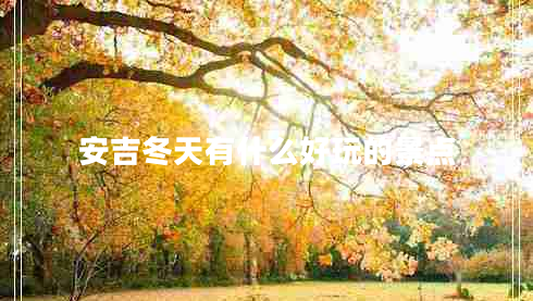 安吉冬天有什么好玩的景点