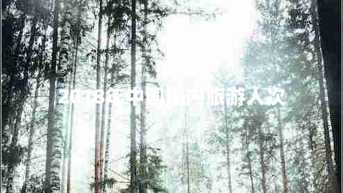 2018年中国国内旅游人次