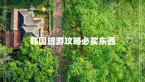 韩国旅游攻略必买东西