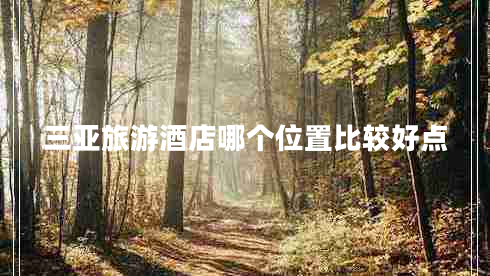 三亚旅游酒店哪个位置比较好点
