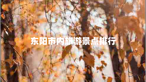 东阳市内旅游景点排行