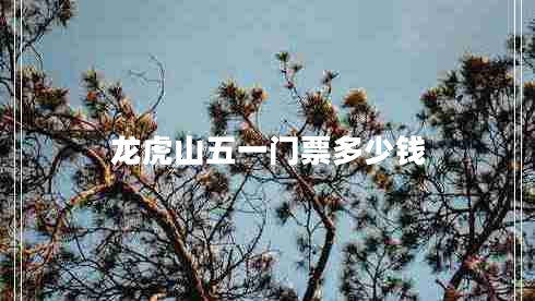 龙虎山五一门票多少钱