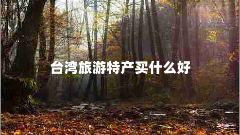 台湾旅游特产买什么好