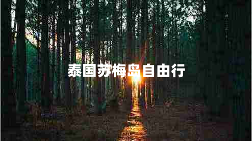 泰国苏梅岛自由行