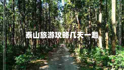 泰山旅游攻略几天一趟