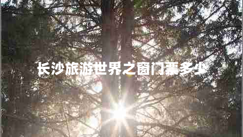 长沙旅游世界之窗门票多少