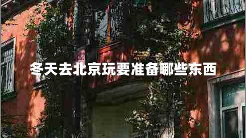 冬天去北京玩要准备哪些东西
