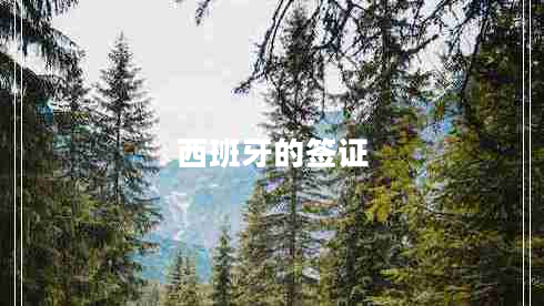西班牙的签证