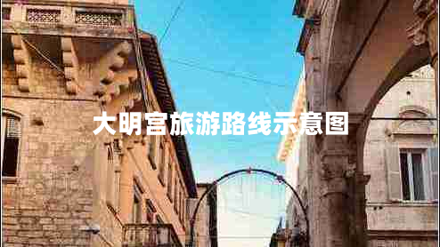 大明宫旅游路线示意图