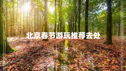 北京春节游玩推荐去处