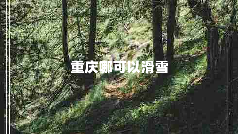 重庆哪可以滑雪