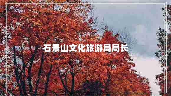 石景山文化旅游局局长