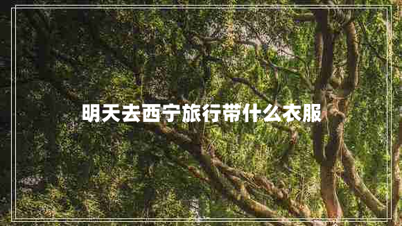 明天去西宁旅行带什么衣服