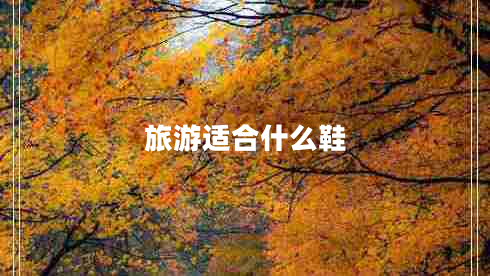 旅游适合什么鞋