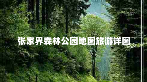 张家界森林公园地图旅游详图