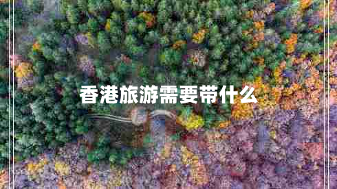 香港旅游需要带什么