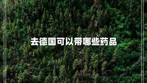 去德国可以带哪些药品