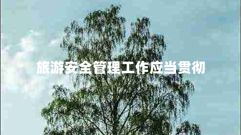旅游安全管理工作应当贯彻
