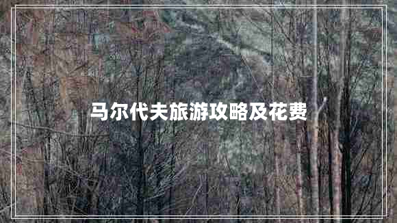 马尔代夫旅游攻略及花费