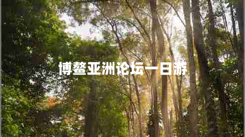 博鳌亚洲论坛一日游