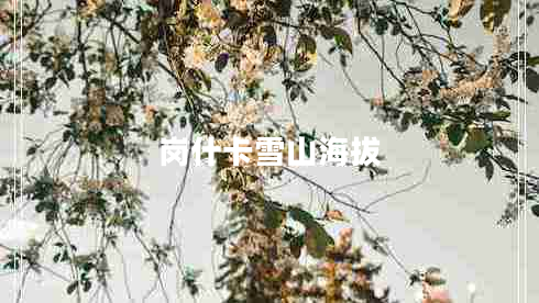 岗什卡雪山海拔