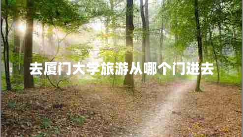 去厦门大学旅游从哪个门进去